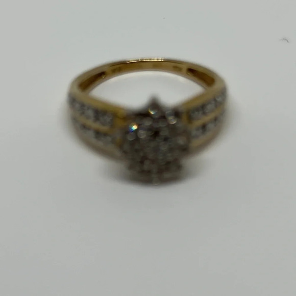 Diamonds real 10k real solid gold ring - Picture 8 of 12